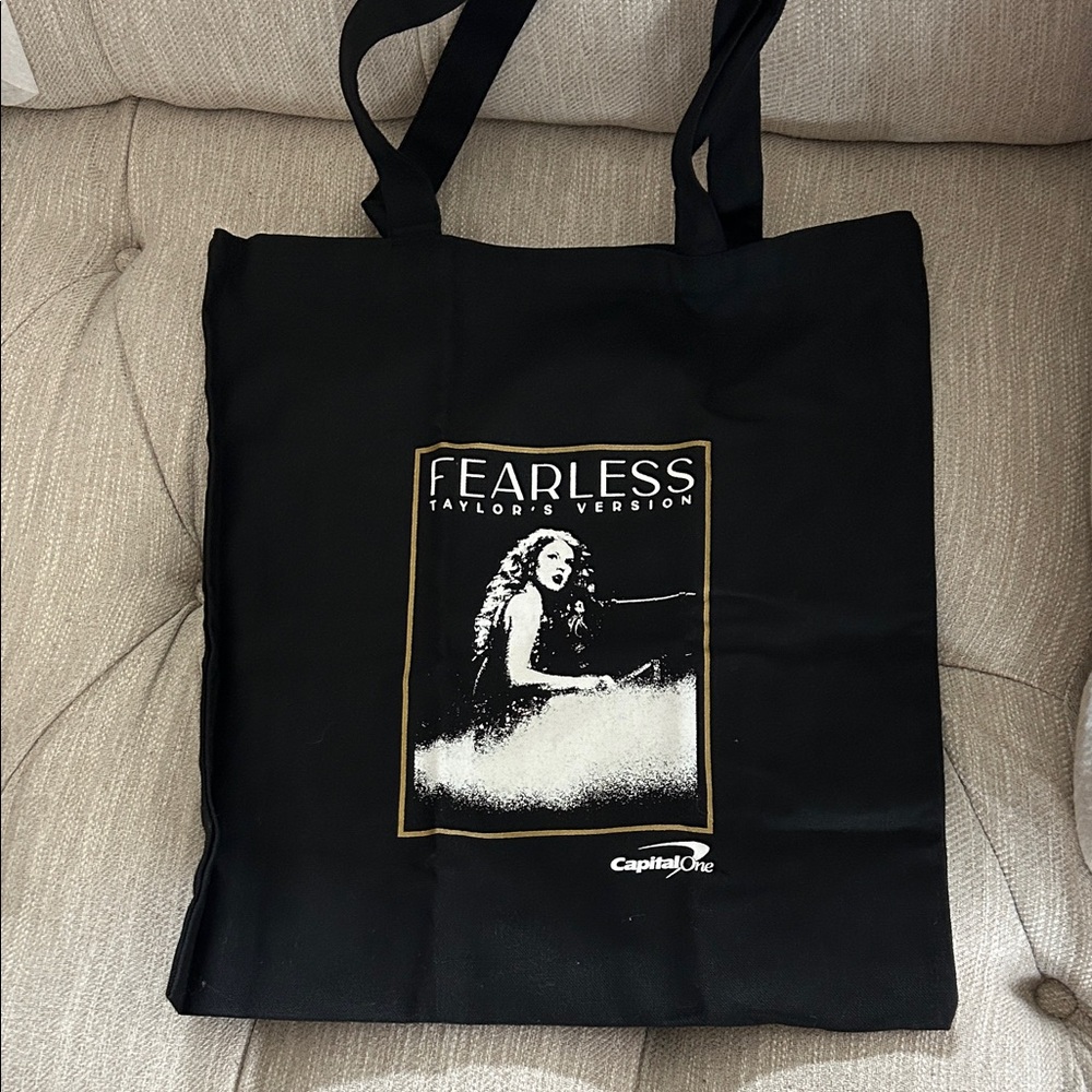 Fearless Taylor's Version Black Tote Bag